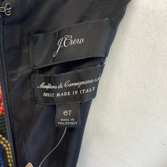 NWT J. Crew Red and Black Sheath Sleeveless Midi Dress - Picture 5 of 8